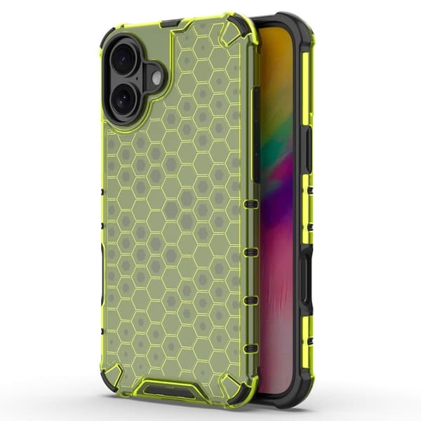 Bofink Honeycomb iPhone 16 skal - Grön Grön
