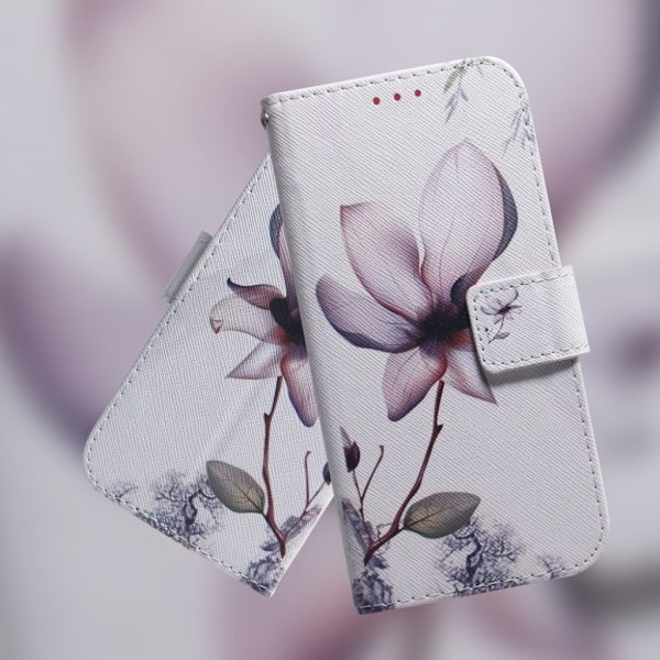 Huawei Y6 2019 konstläderfodral med motiv - Vacker blomma Lila