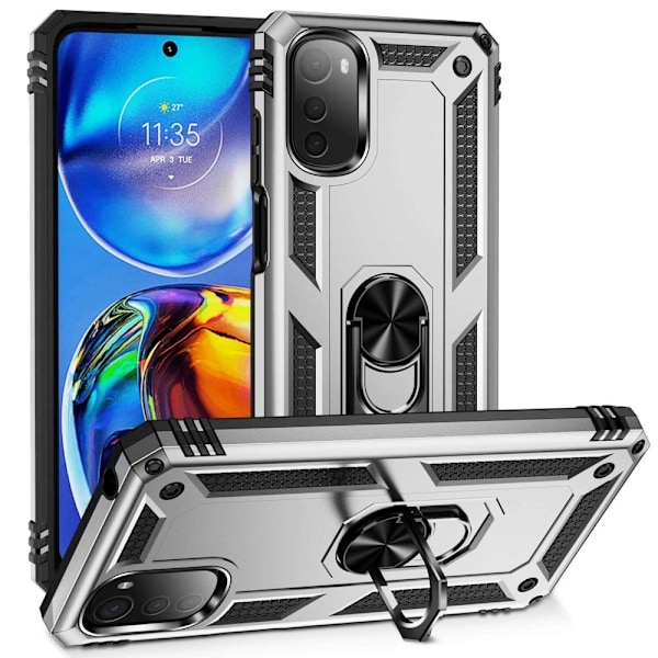 Bofink Combat Motorola Moto E32 Etui - Sølv Silver grey