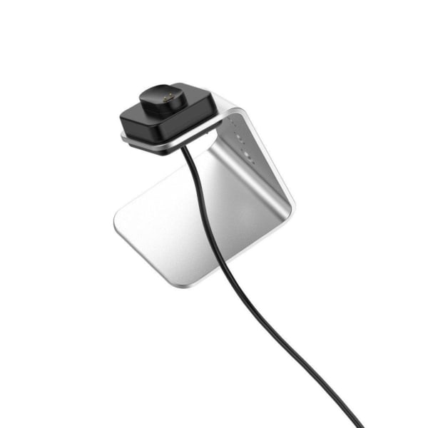 Fitbit Ace 2 / Inspire / Inspire HR aluminum charging dock - Sil Silvergrå