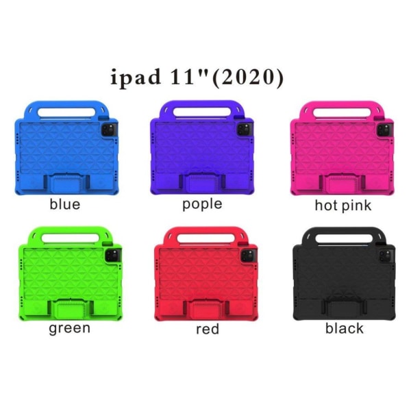 iPad Pro 11 inch (2020) triangle pattern kid friendly case - Pur Purple