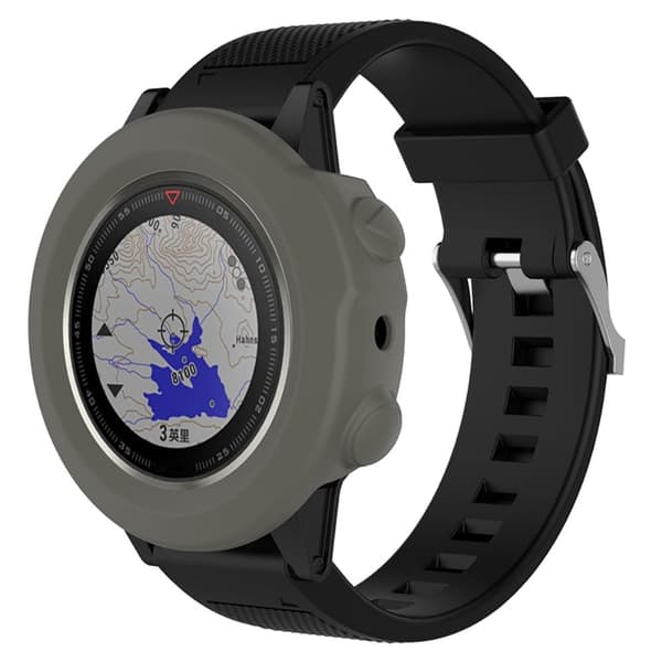 Garmin Fenix 5X / 5X Plus silikondeksel - Grå Silver grey
