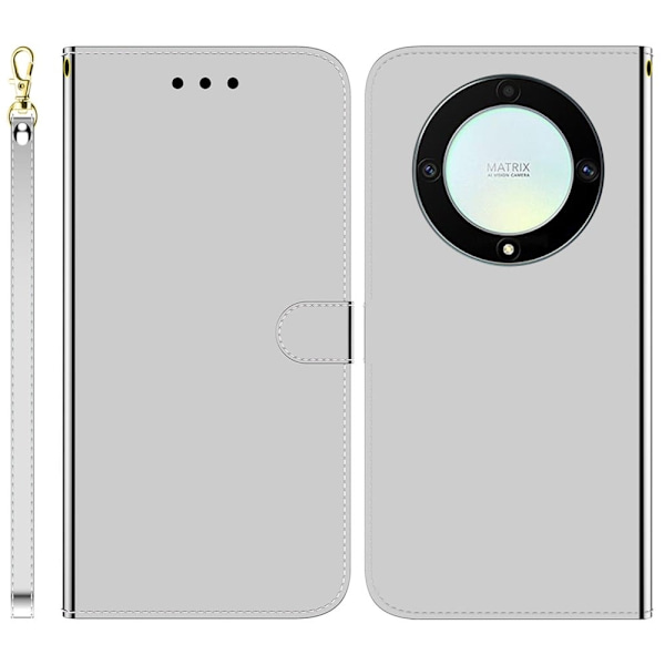 Mirror Honor X40 / Honor X9a / Honor Magic5 Lite fodral - Silver Silvergrå