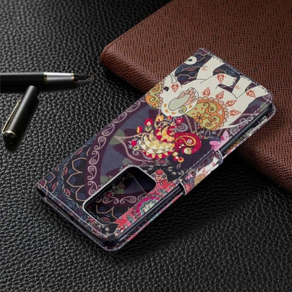 Wonderland Huawei P40 Pro etui - Blomst og Elefant Multicolor