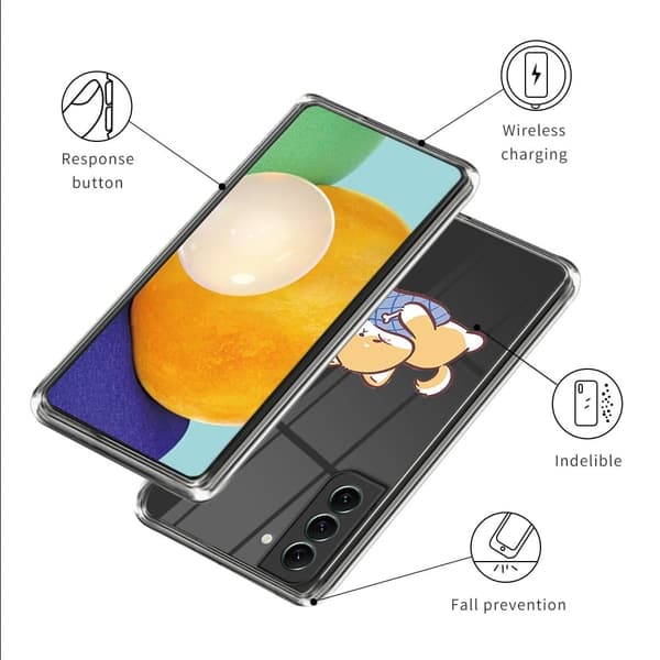 Deco Samsung Galaxy S24 Plus kotelot - Sininen Tyyny Koira Blue