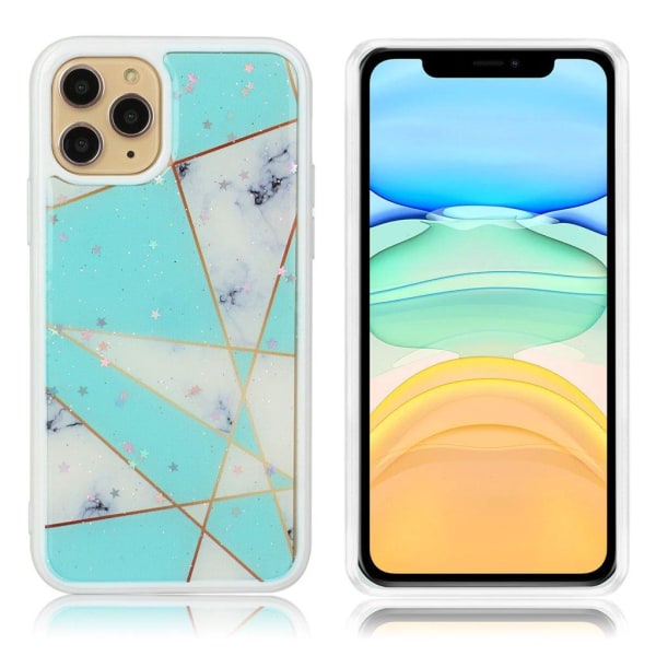 Marmormotiv iPhone 11 skal - Grön Och Vit Marmor Grön