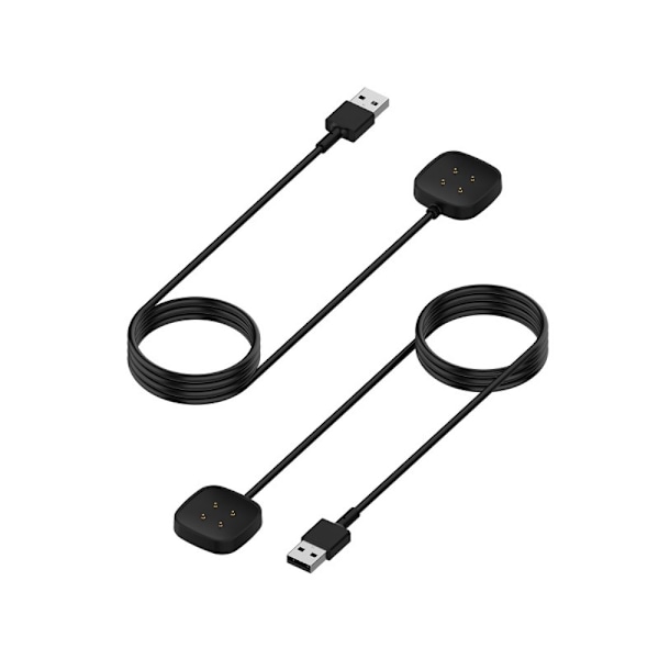 1m Fitbit Versa 4 USB magnetic charging dock Black