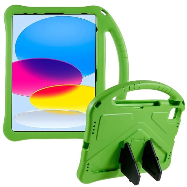 iPad 10.9 (2022) EVA robust deksel med kickstand - Grønn Green