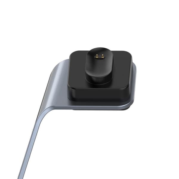 Fitbit Ace 2 / Inspire / Inspire HR alumiininen latausteline - Harmaa Silver grey