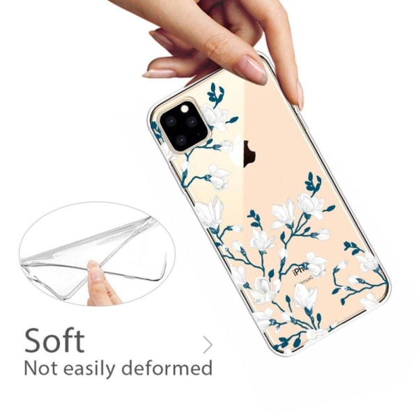 Deco iPhone 11 Pro Max skal - Vita Blommor Gul