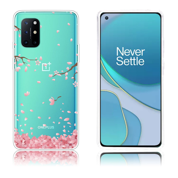 Deco OnePlus 8T skal - Kronblad Rosa