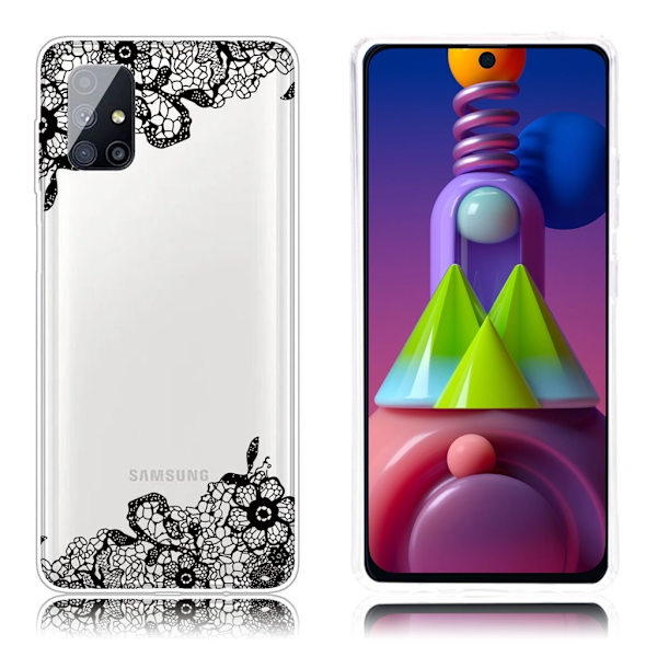 Deco Samsung Galaxy M51 cover - Sort Black