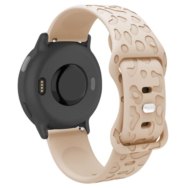 Coros Pace 3 / Apex 46mm / Apex Pro Silikonarmbånd 22mm Leopard Texture Watch Strap - Melkete Brown