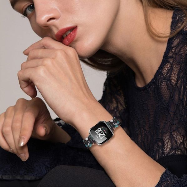 Fitbit Versa 2 / Versa Lite kellon hihna - Sininen Kukka Multicolor