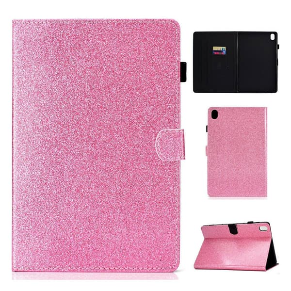 Huawei MediaPad M6 10.8 flash pulver læder flip etui - Lyserød Pink
