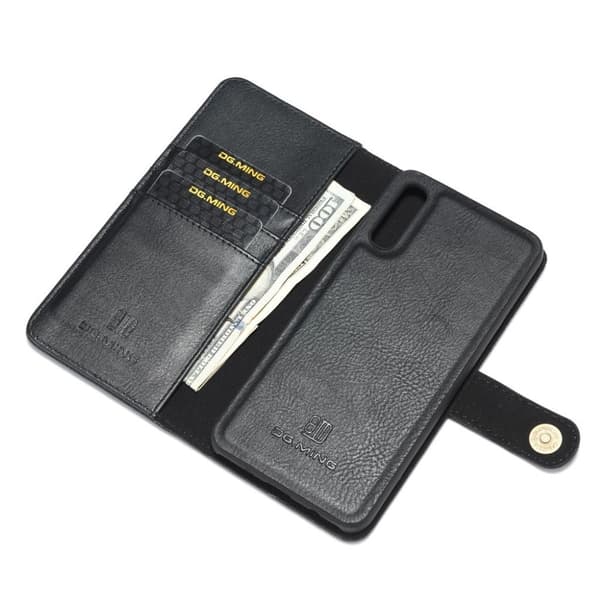 DG.MING Samsung Galaxy A50 2-in-1 Wallet etui - Sort Black