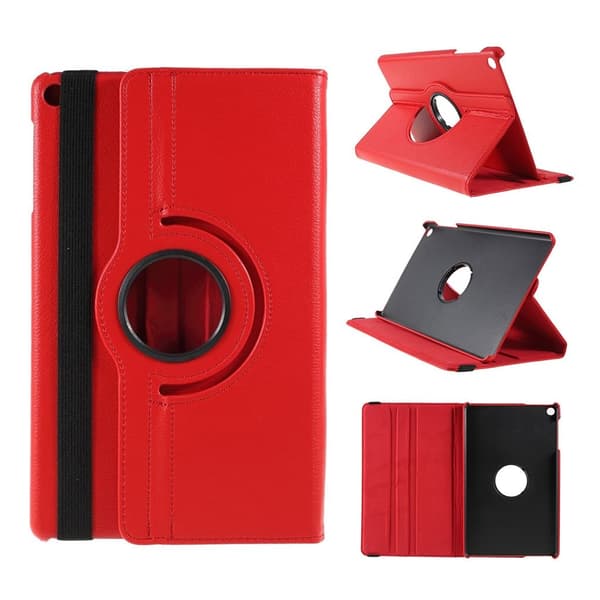 Samsung Galaxy Tab A 10.1 (2019) litchi lædercover - rød Red