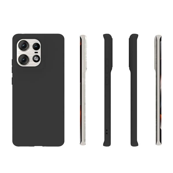 Blødt og mat Motorola Edge 50 Pro cover Black
