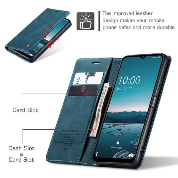 Etuime Samsung Galaxy M53 5g Vintage Etui - Blå Blue
