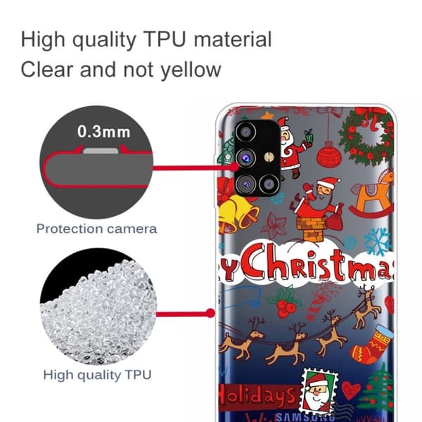 Christmas Samsung Galaxy M51 fodral - jul Stickers multifärg