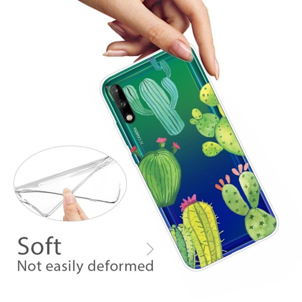 Deco Huawei P40 Lite E Cover - Kaktus Green