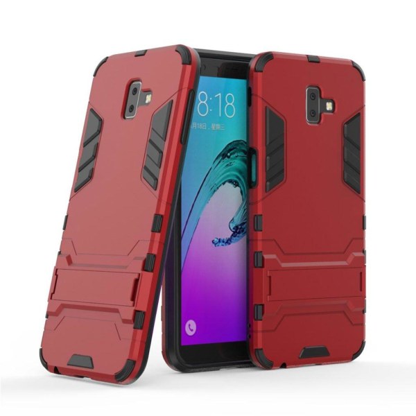 Samsung Galaxy J6 Plus (2018) iskukestävä takasuoja kuori jalkat Red