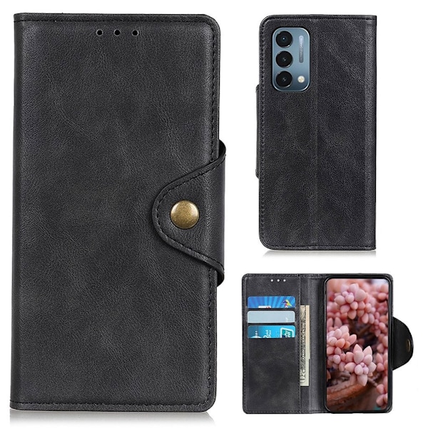 Alpha OnePlus Nord N200 5G Läppäkotelo - Musta Black