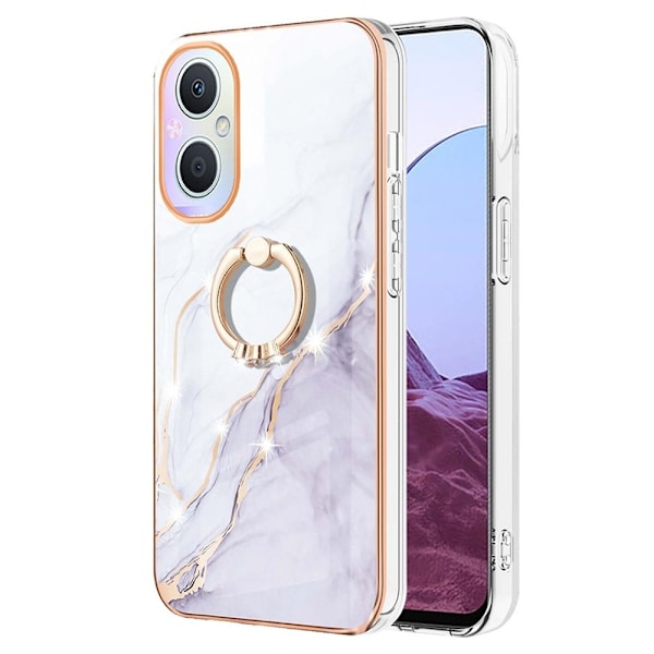 Marmormotiv OnePlus Nord N20 5G skal - Vit Marmor Dimma Vit