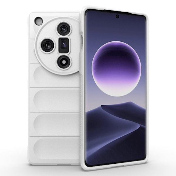 Mjukt greppformat Oppo Find X7 skal - Vit Vit