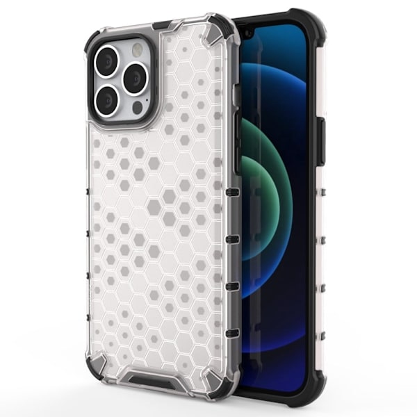 Bofink Honeycomb iPhone 14 Pro deksel - Grå Silver grey