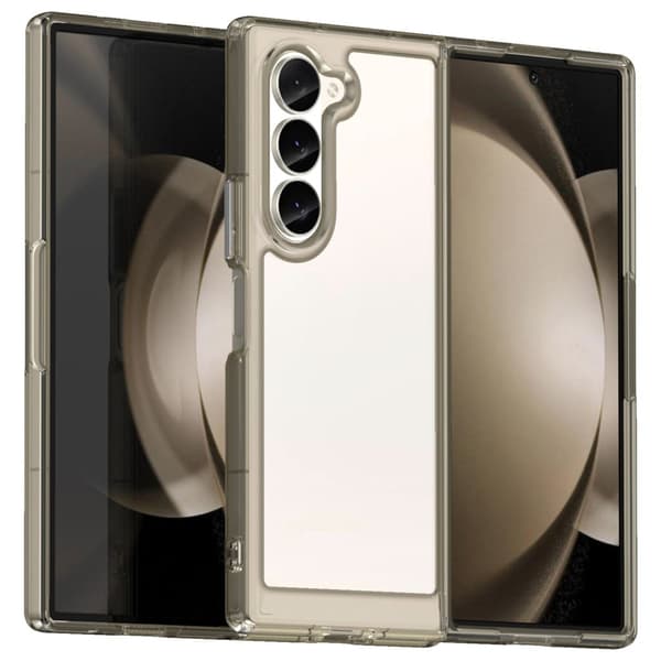 Samsung Galaxy Z Fold6 smart akryldeksel - Gjennomsiktig Grå Transparent