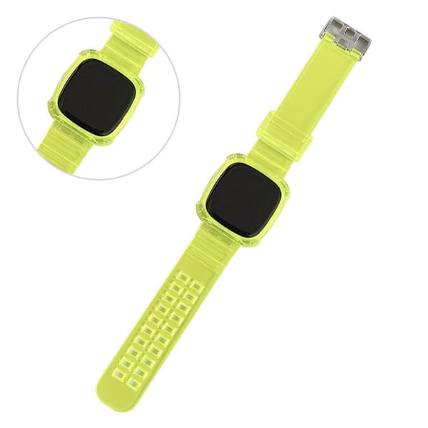 Fitbit Versa 3 viileä läpikuultava kellonauha - Kellanvihreä Green