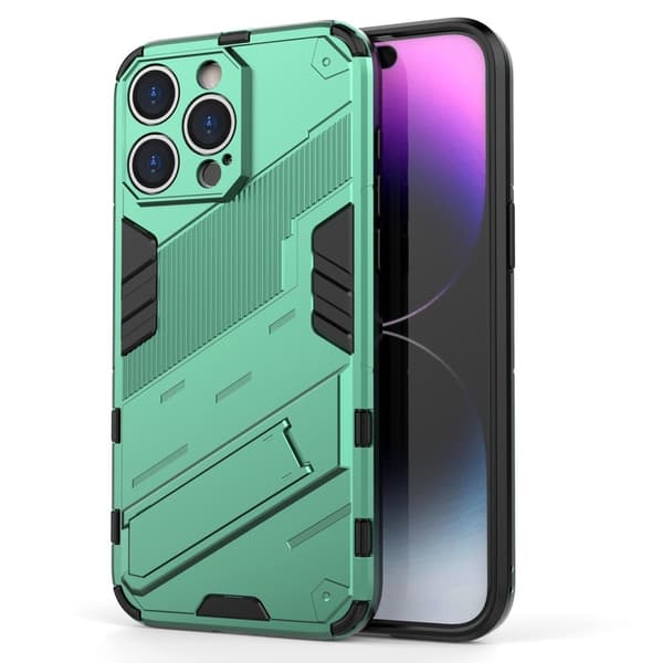 Stødsikker Hybrid Cover med A Moderne Touch til iPhone 15 Pro Max - Grøn Green