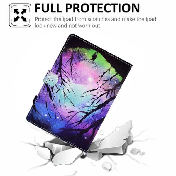 Lenovo Tab M10 HD Gen 2 Beautiful Mønster Printing Lær Etui - Starry Sky Multicolor