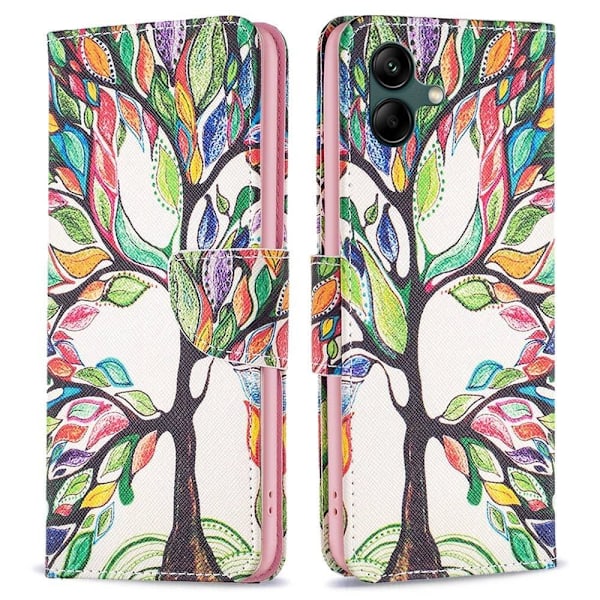 Wonderland Samsung Galaxy A04 Flip Etui - Life Træ Multicolor