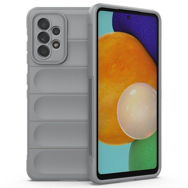 Mjukt greppformat Samsung Galaxy A52s 5G / Samsung Galaxy A52 5G / Samsung Galaxy A52 skal - Silver/Grå Silvergrå