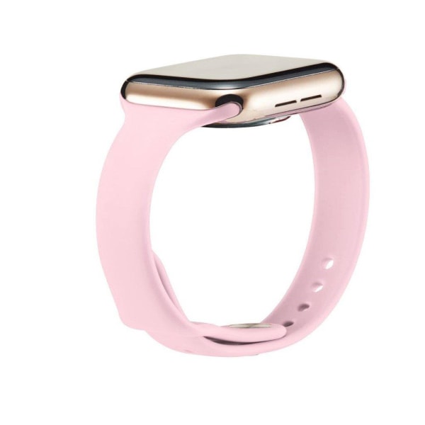 Apple Watch Series 5 40mm simple silicone watch band - Pink Pink
