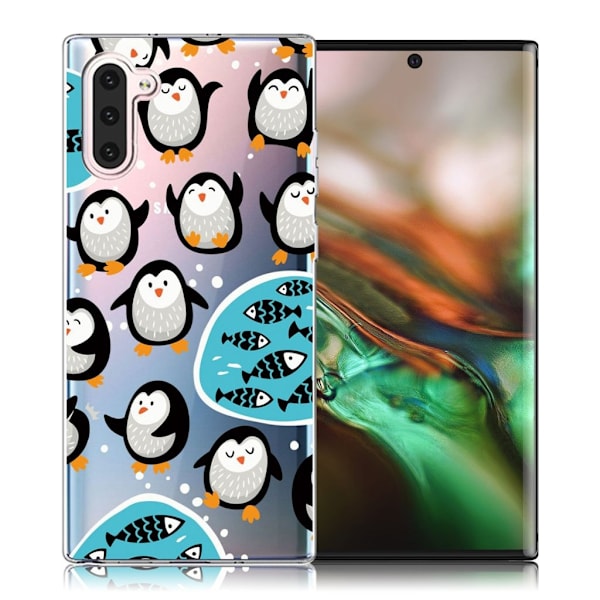 Deco Samsung Galaxy Note 10 cover - Pingviner Multicolor
