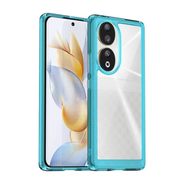 Honor 90 telefonskal i akryl - Transparent Blå Blå