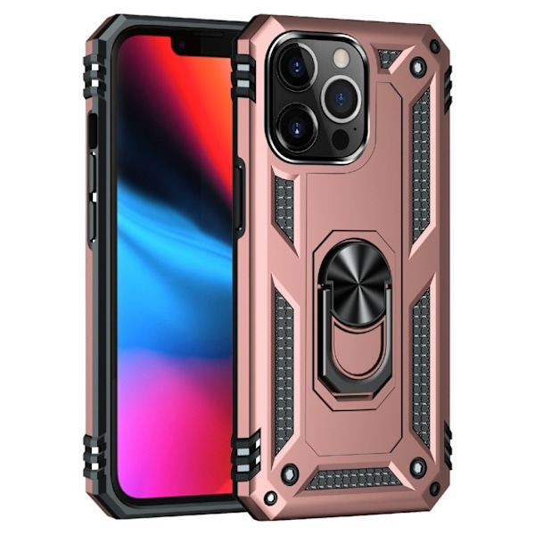Stødsikkert iPhone 13 Pro hybridcover - Lyserød Pink