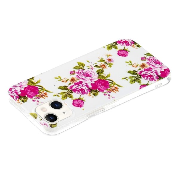 Deco iPhone 14 Suojakotelo - Rose Flower Pink