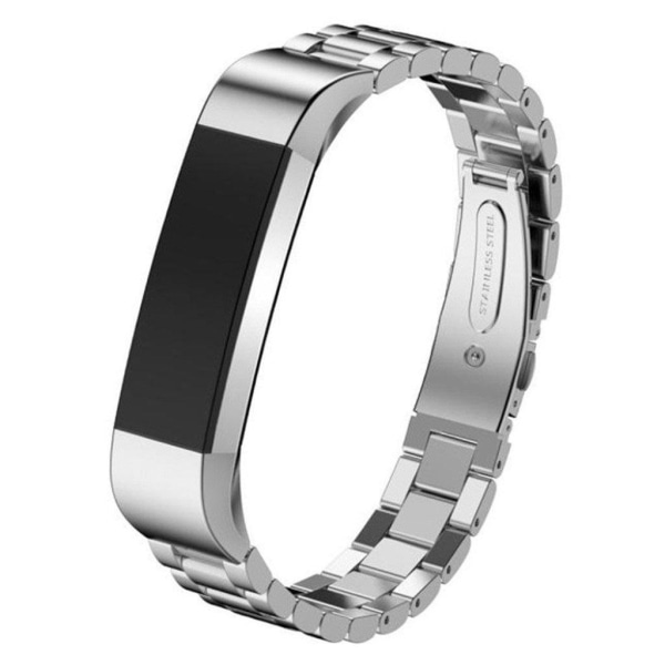 Fitbit Alta Luksus Ruostumaton Teräs Ranneke - Hopea Silver grey