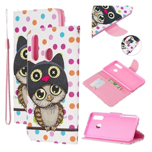 Wonderland Samsung Galaxy A60  etui - Ugle Multicolor