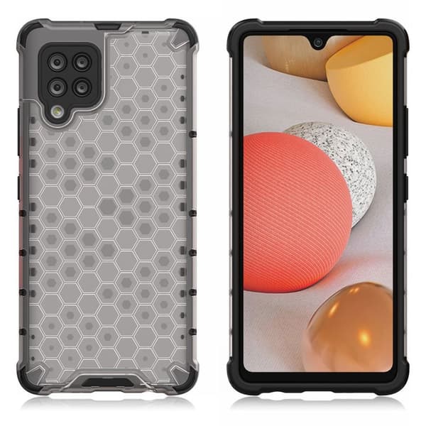 Bofink Honeycomb Samsung Galaxy A42 5G skal - Silver/Grå Silvergrå