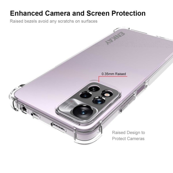ENKAY clear drop-proof case for Xiaomi Redmi Note 11 Pro Plus 5G Transparent