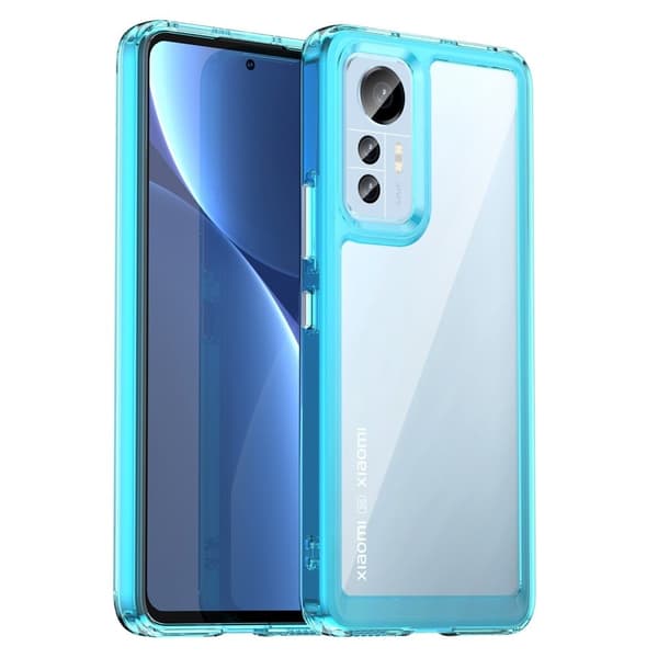 Xiaomi 12 Lite smart telefonskal i akryl - Transparent Blå Blå