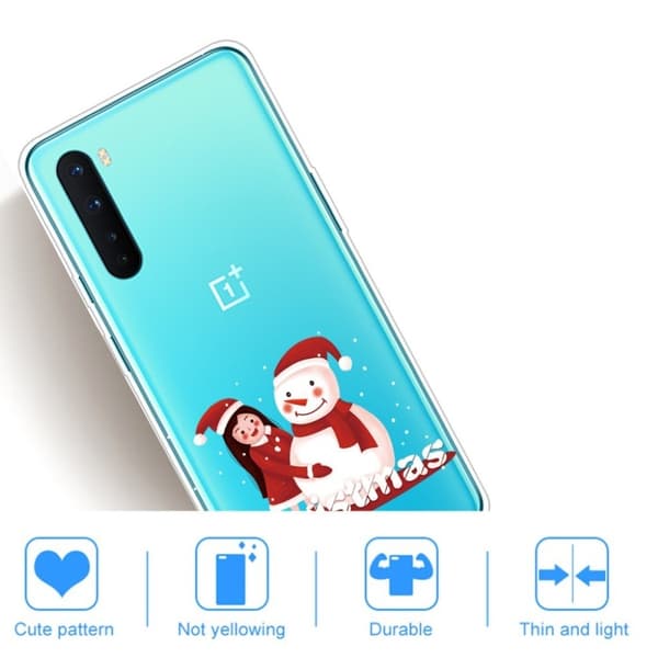 OnePlus Nord-etui til jul - Jente Og Snømann White