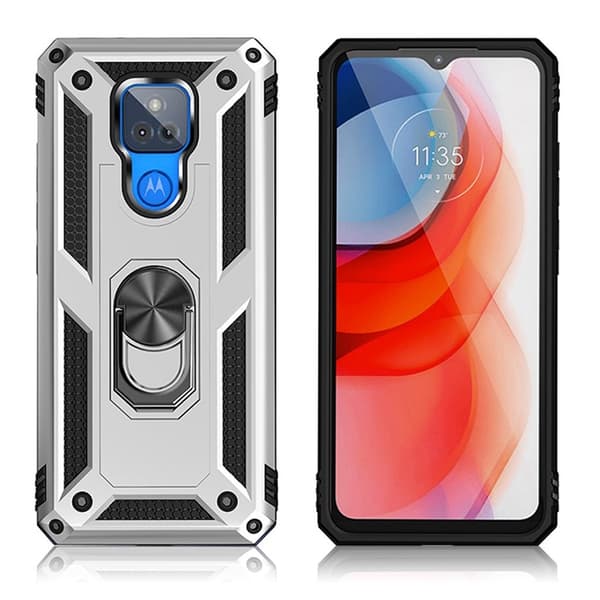 Bofink Combat Motorola Moto G Play (2021) Etui - Sølv Silver grey