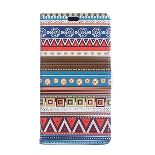 Moberg LG G4s Lær Etui - Tribal Mønster Multicolor