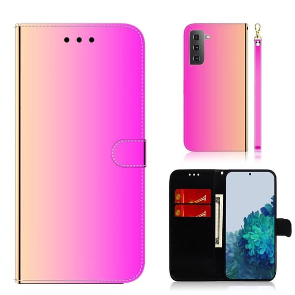 Peili Samsung Galaxy S21 Flip Case - Rose Pink